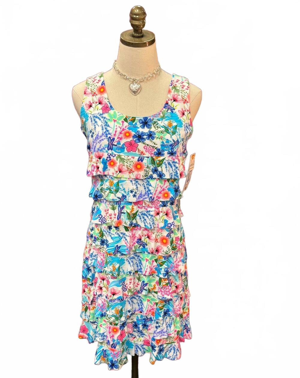 NEW LULU-B women's cha cha dress in mcdr - multi color